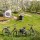 Taking a break in a pick-your-own cherry orchard