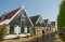 Traditional Texel houses in the village of Oosterend